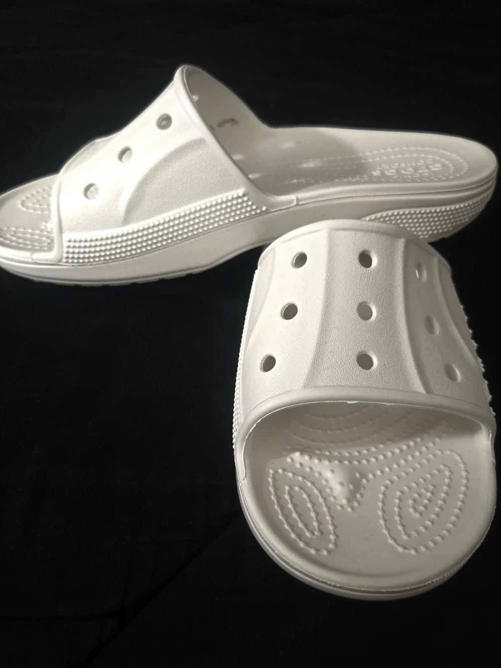 Crocs Classic Slide Sandals in White